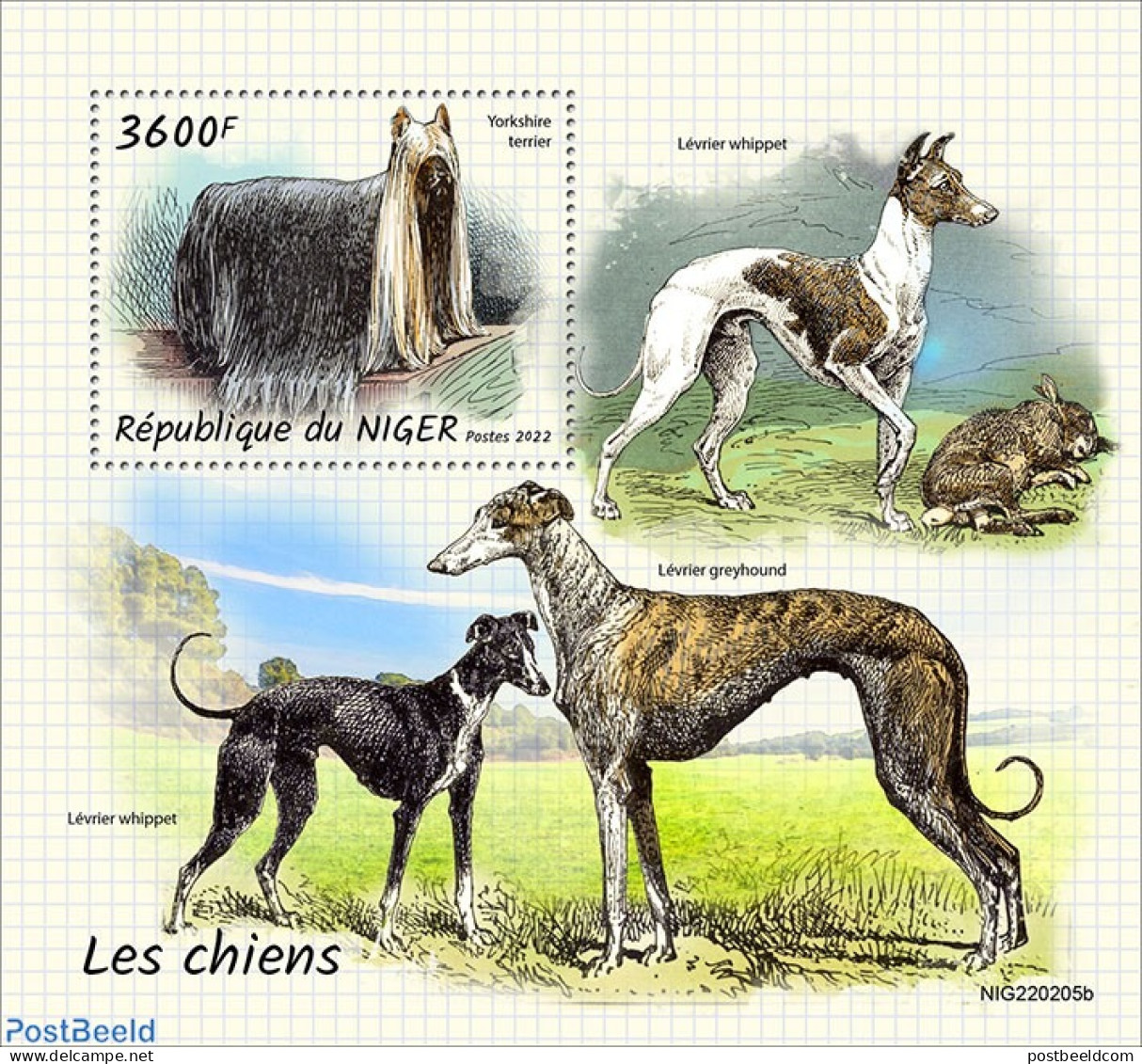 Niger 2022 Dogs, Mint NH, Nature - Dogs - Niger (1960-...)