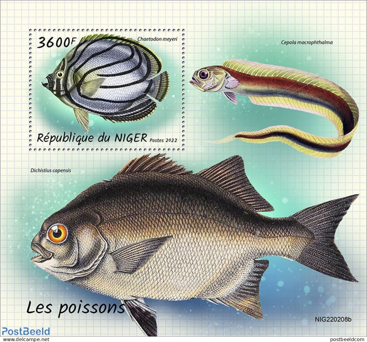 Niger 2022 Fishes, Mint NH, Nature - Fish - Fishes