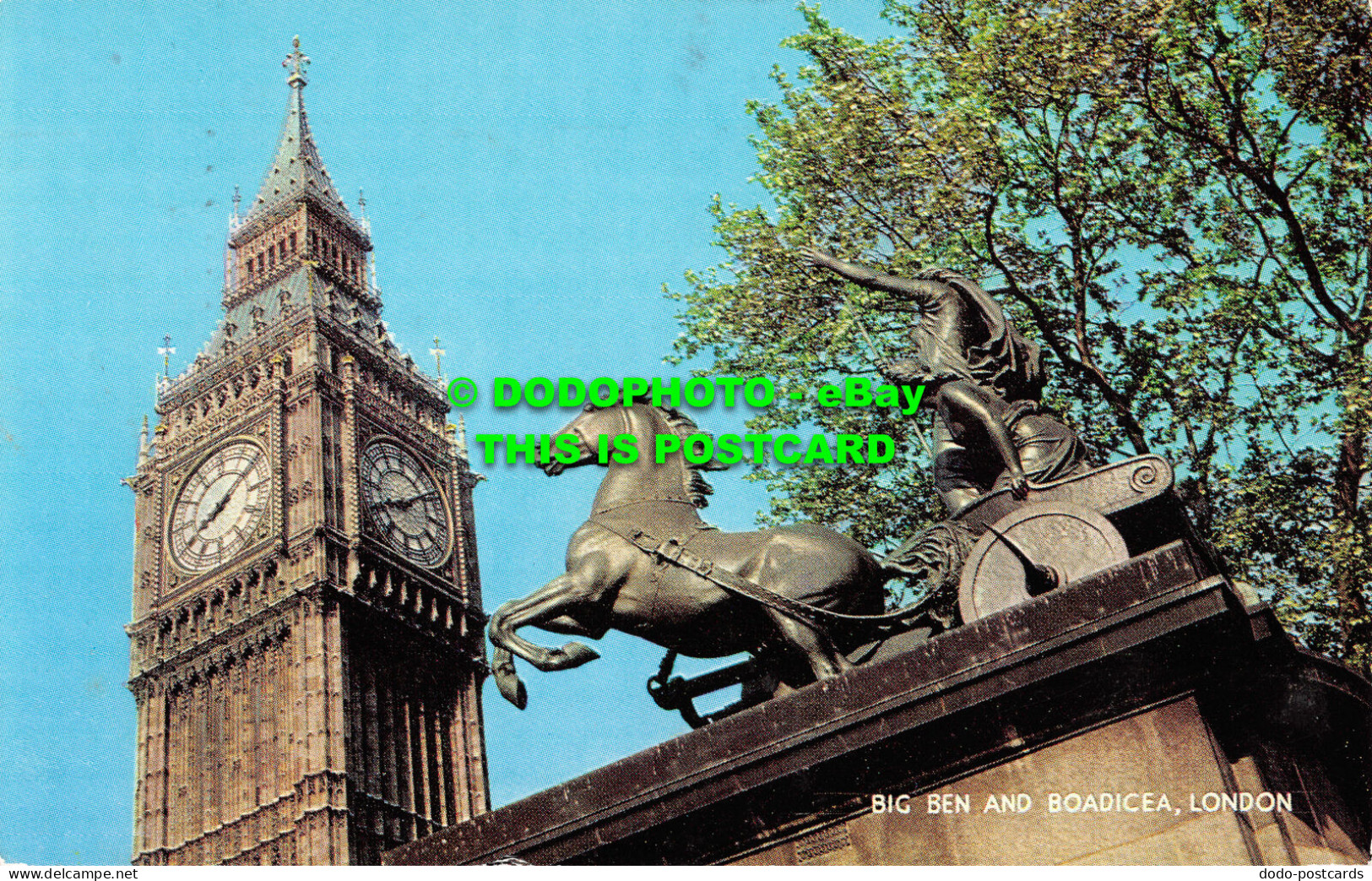 R525660 Big Ben And Boadicea. London. Salmon. 1968 - Sonstige & Ohne Zuordnung