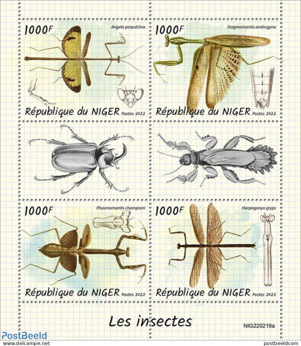 Niger 2022 Insects, Mint NH, Nature - Insects - Níger (1960-...)