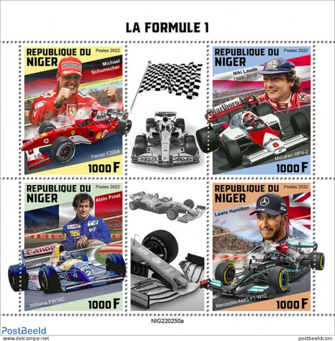 Niger 2022 Formula 1, Mint NH, Sport - Autosports - Niger (1960-...)