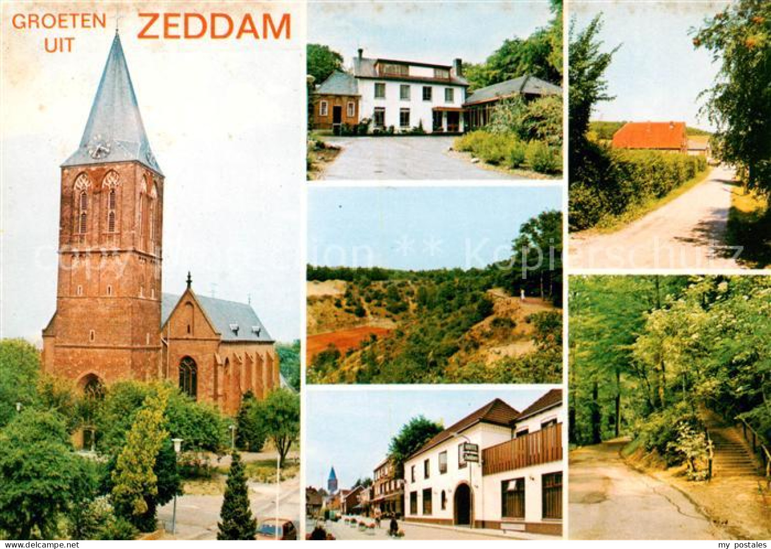 73793415 Zeddam Montferland NL Kerk Hotel Tennisbanen Beneden Dorpstraat Wandell - Altri & Non Classificati