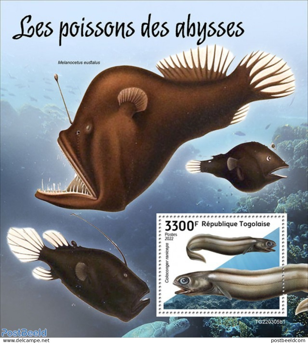 Togo 2022 Deep-sea Fishes, Mint NH, Nature - Fish - Peces