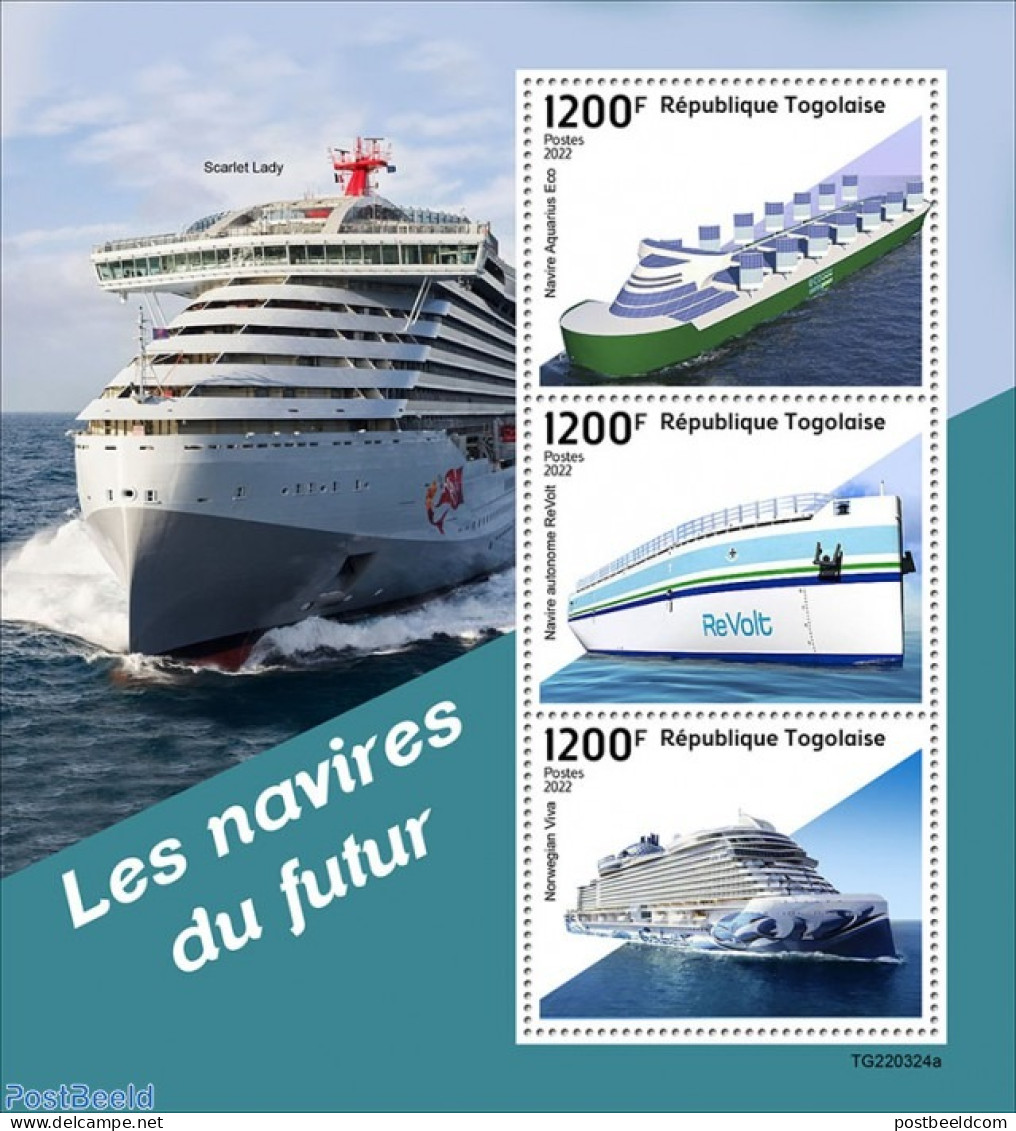 Togo 2022 Future Ships, Mint NH, Transport - Ships And Boats - Ships
