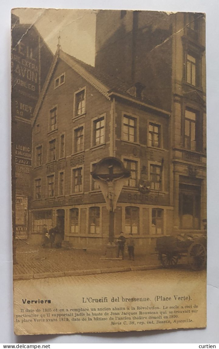 VERVIERS . Belgique . L'crucifi . Place Verte . . Une Vue A Reconnaitre . 1912 - Verviers