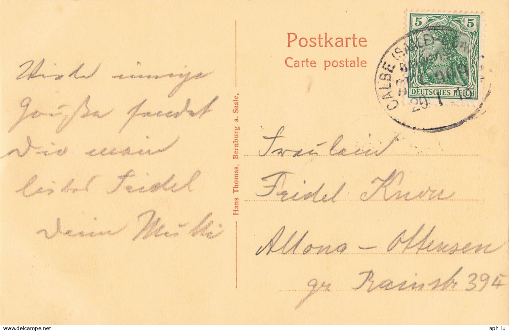 Bahnpost (Ambulant; R.P.O./T.P.O.) Calbe (Saale)-Conners (ZA2497) - Briefe U. Dokumente