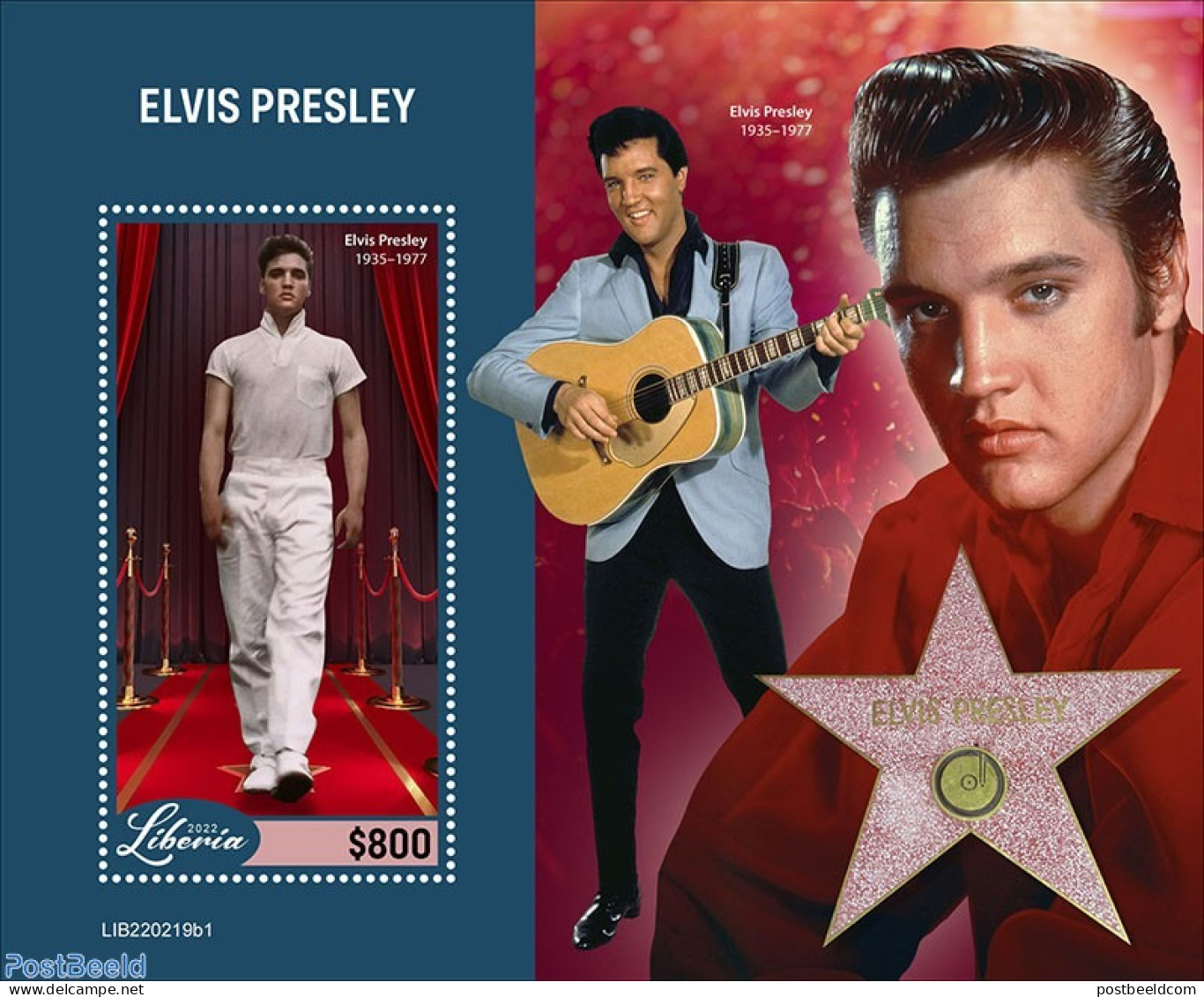 Liberia 2022 Elvis Presley, Mint NH, Performance Art - Elvis Presley - Elvis Presley