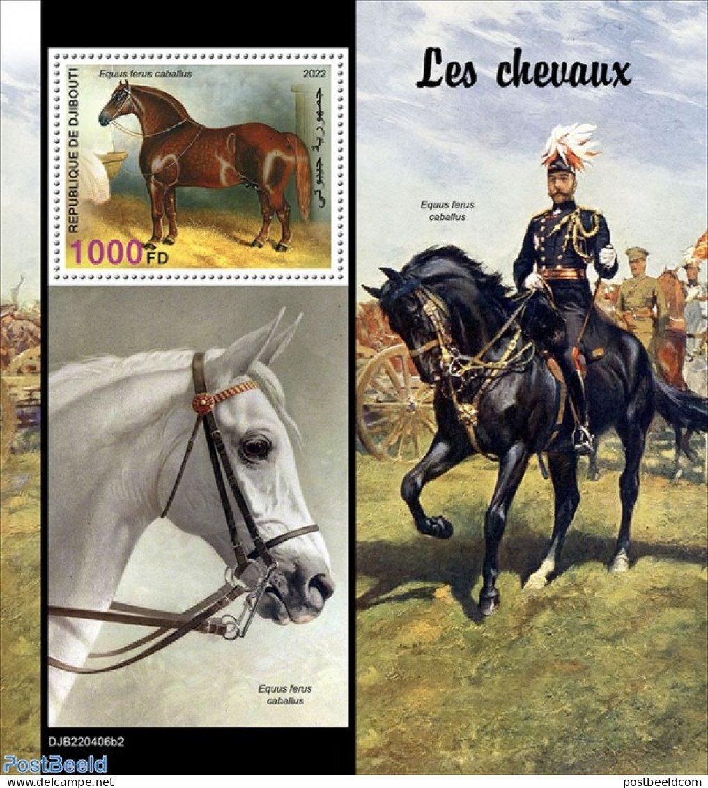 Djibouti 2022 Horses, Mint NH, Nature - Horses - Djibouti (1977-...)