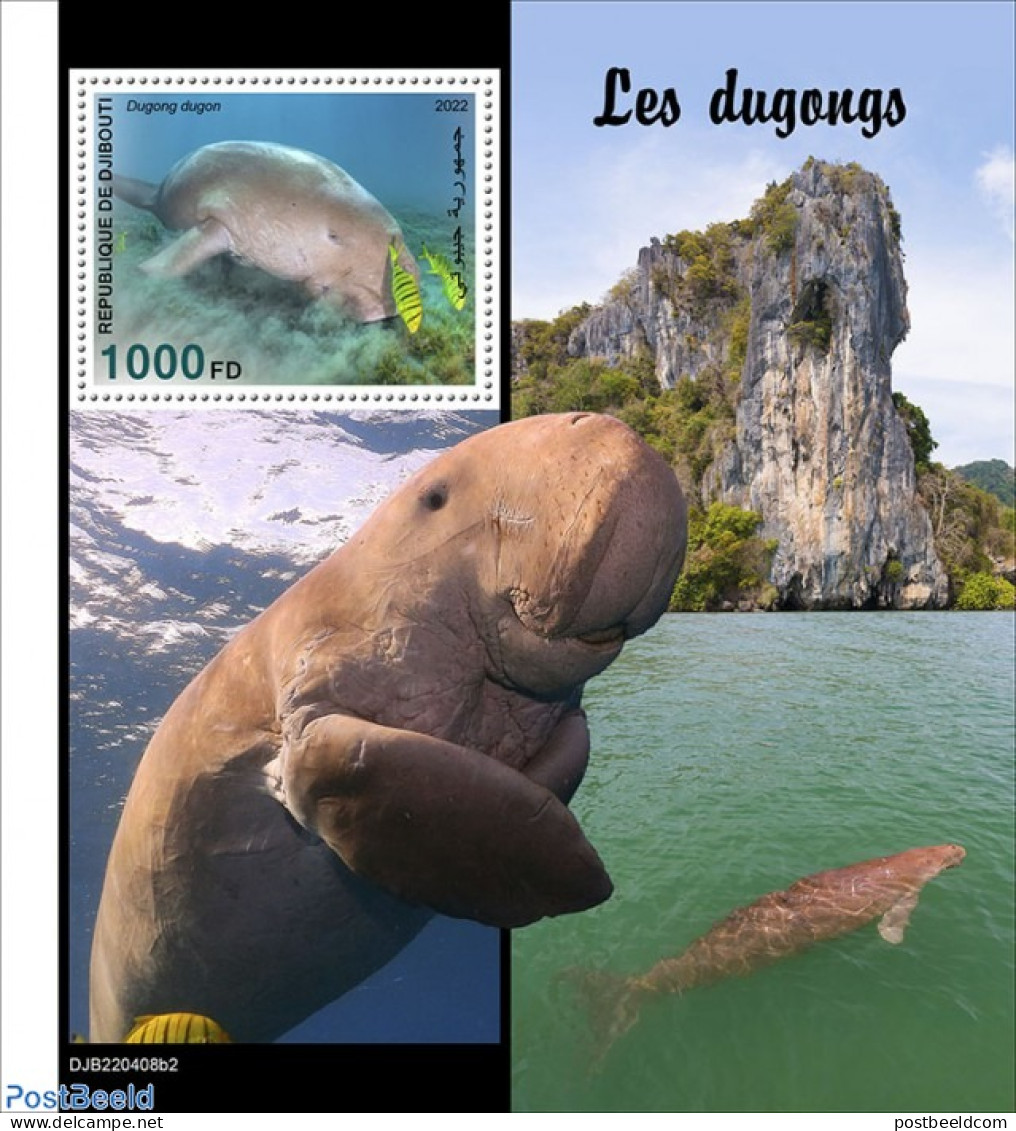 Djibouti 2022 Dugongs, Mint NH, Nature - Sea Mammals - Dschibuti (1977-...)