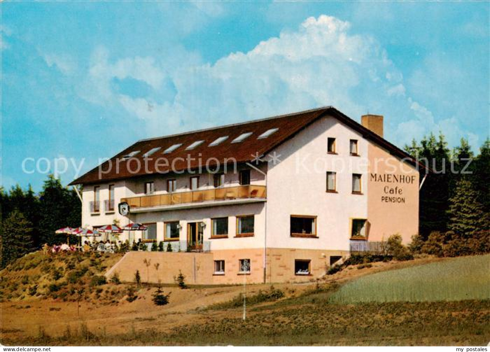 73793362 Siedelsbrunn Cafe-Pension Maienhof Aussenansicht Siedelsbrunn - Sonstige & Ohne Zuordnung