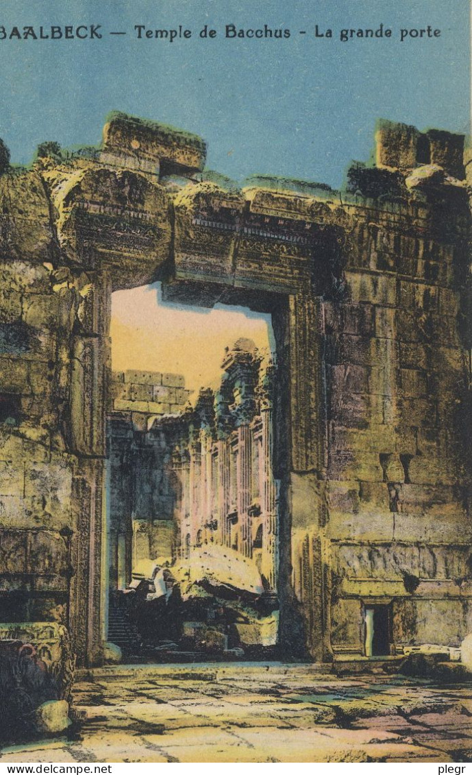 0-LBN 01 09 - BAALBECK - TEMPLE DE BACCHUS - LA GRANDE PORTE - Líbano