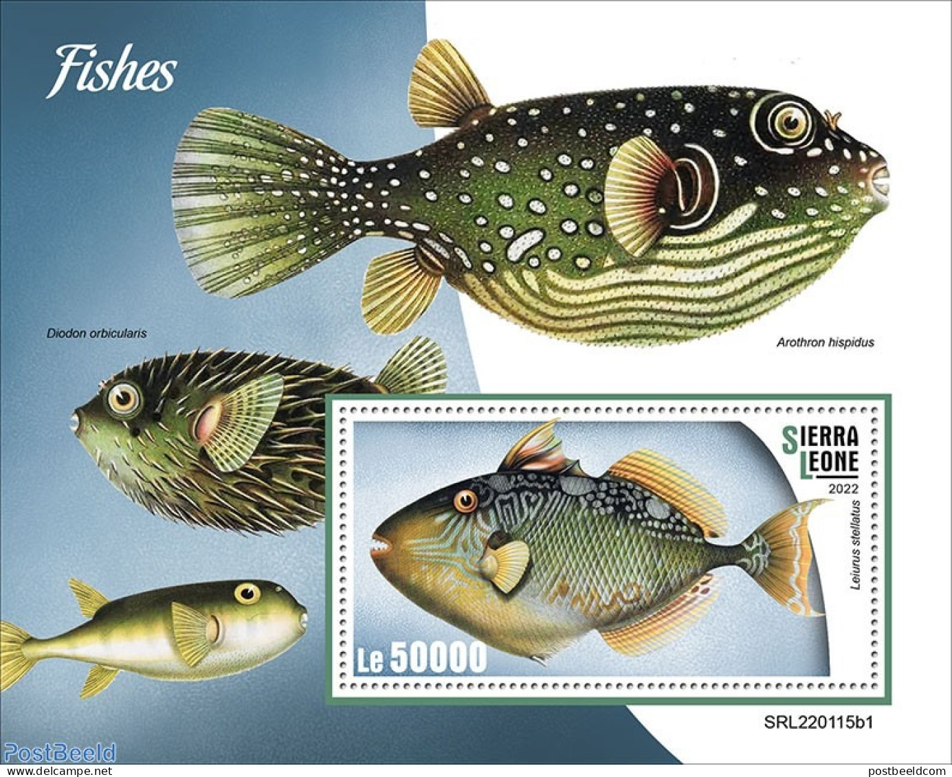 Sierra Leone 2022 Fishes, Mint NH, Nature - Fish - Fische