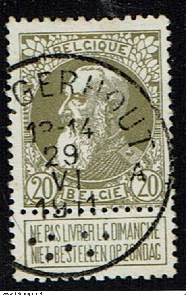 75  Obl  Borgerhout  + 4 - 1905 Thick Beard