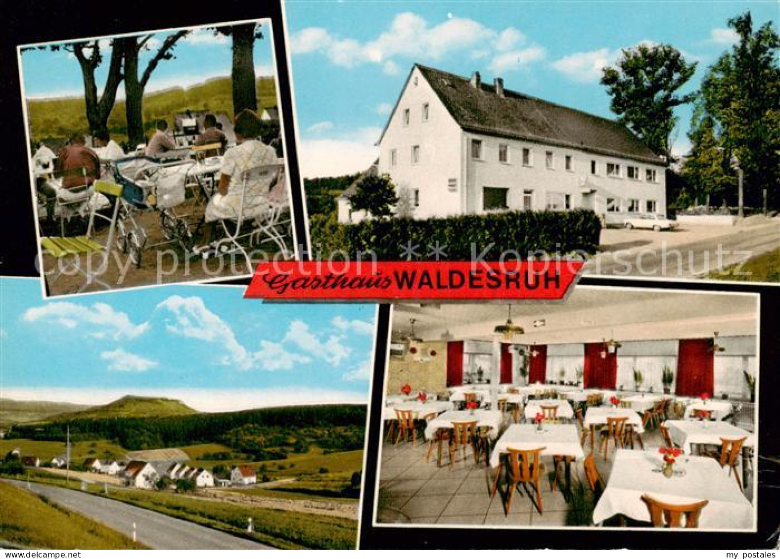 73793331 Weilersbach Oberfranken Gasthaus Waldesruh Innen- U. Aussenansicht Weil - Altri & Non Classificati