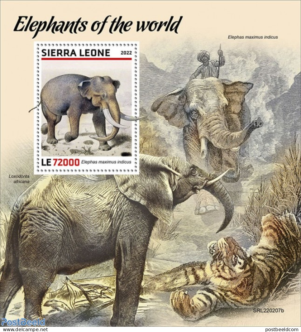 Sierra Leone 2022 Elephants, Mint NH, Nature - Elephants - Autres & Non Classés