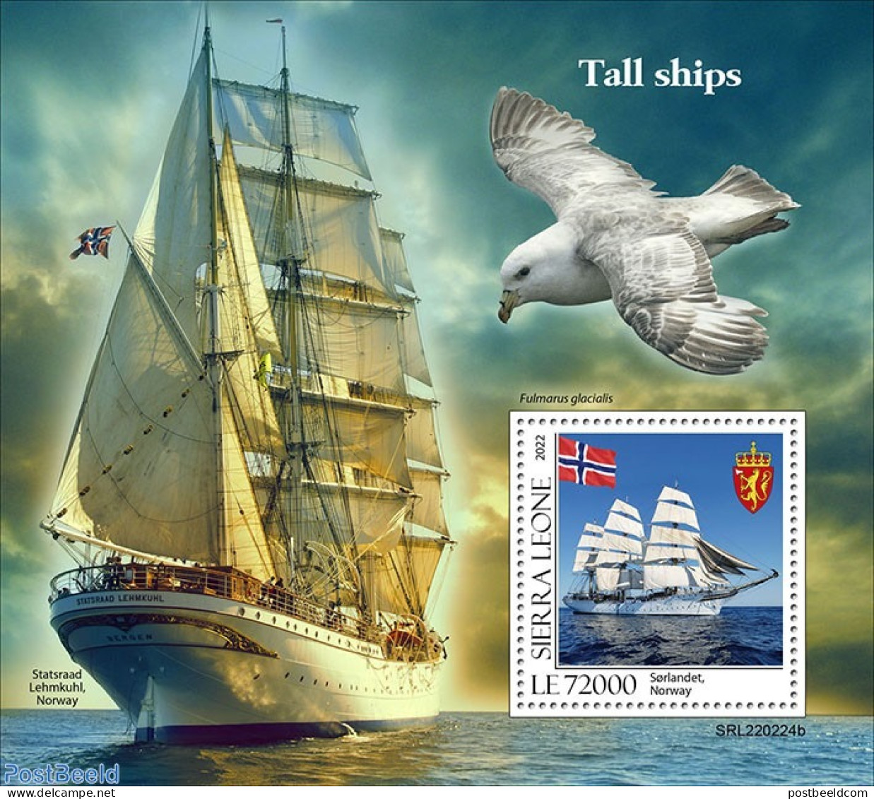 Sierra Leone 2022 Tall Ships , Mint NH, Transport - Ships And Boats - Ships