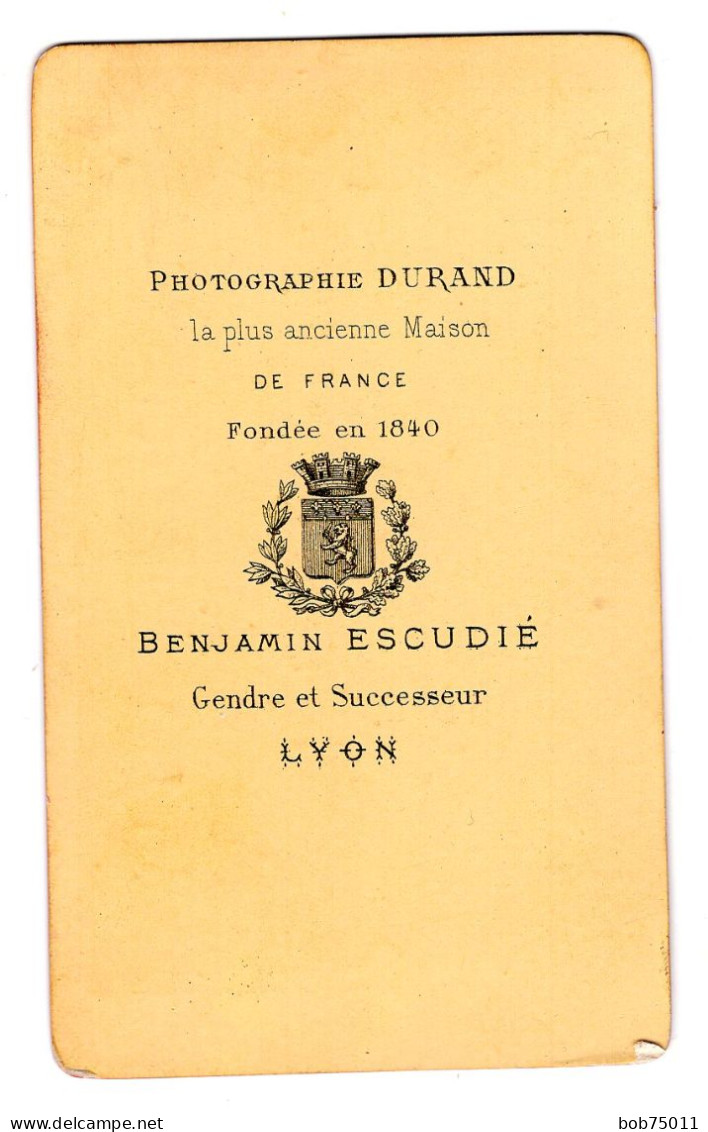 Photo CDV D'une Jeune Fille élégante Avec Un Jeune Garcon Posant Dans Un Studio Photo A Lyon Avant 1900 - Antiche (ante 1900)