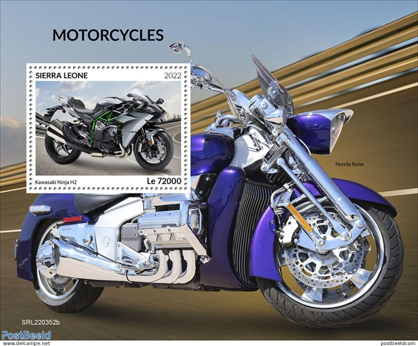 Sierra Leone 2022 Motorcycles, Mint NH, Transport - Motorcycles - Motorräder