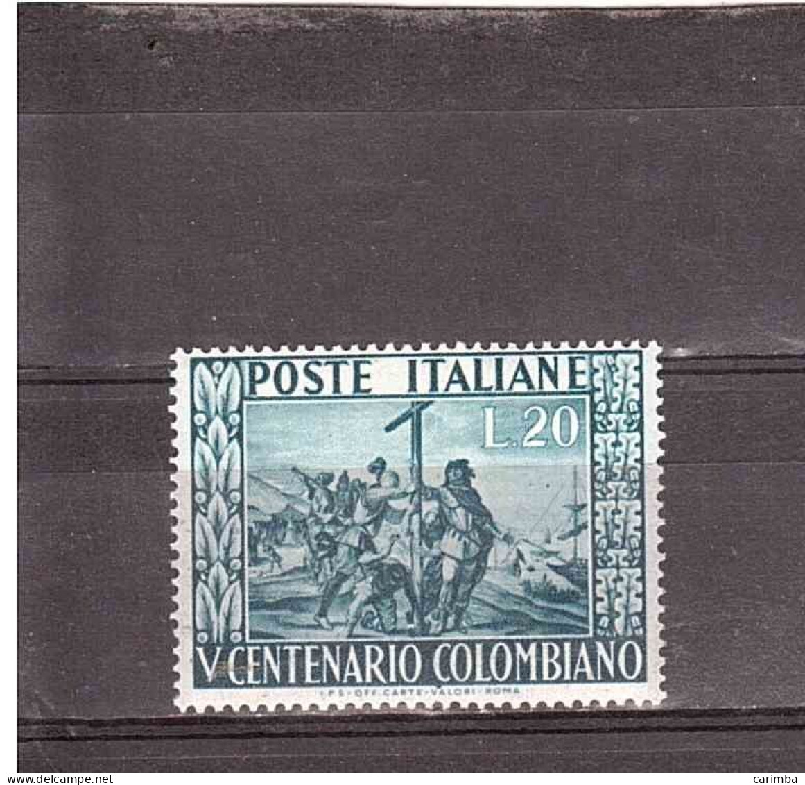 1951 L.20 CENTENARIO COLOMBIANO - 1946-60: Mint/hinged