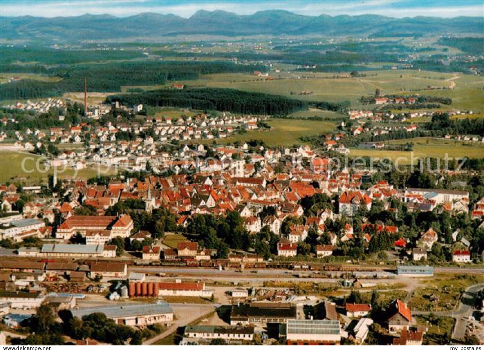 73793298 Wangen Allgaeu Fliegeraufnahme Panorama Wangen Allgaeu - Wangen I. Allg.