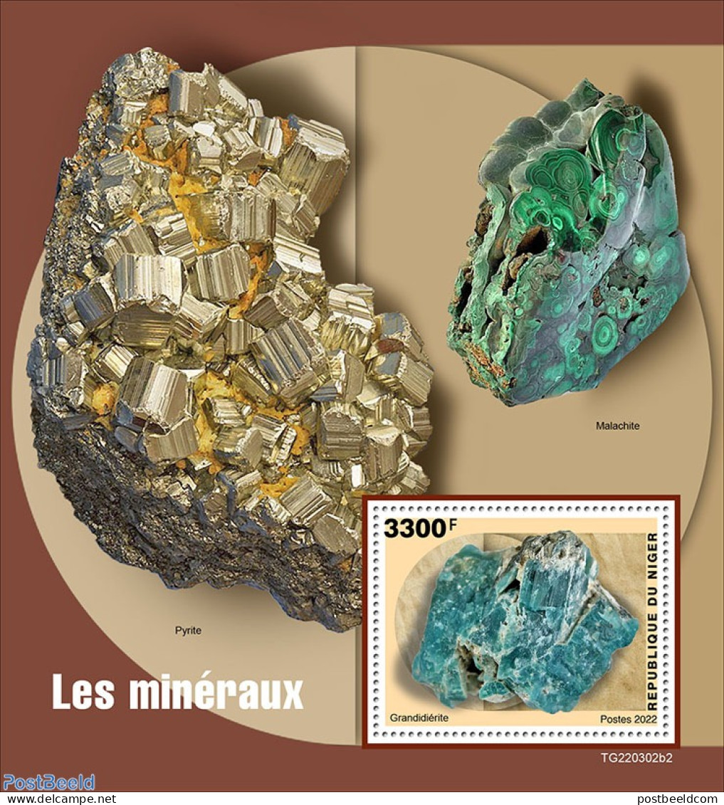 Niger 2022 Minerals, Mint NH, History - Geology - Niger (1960-...)