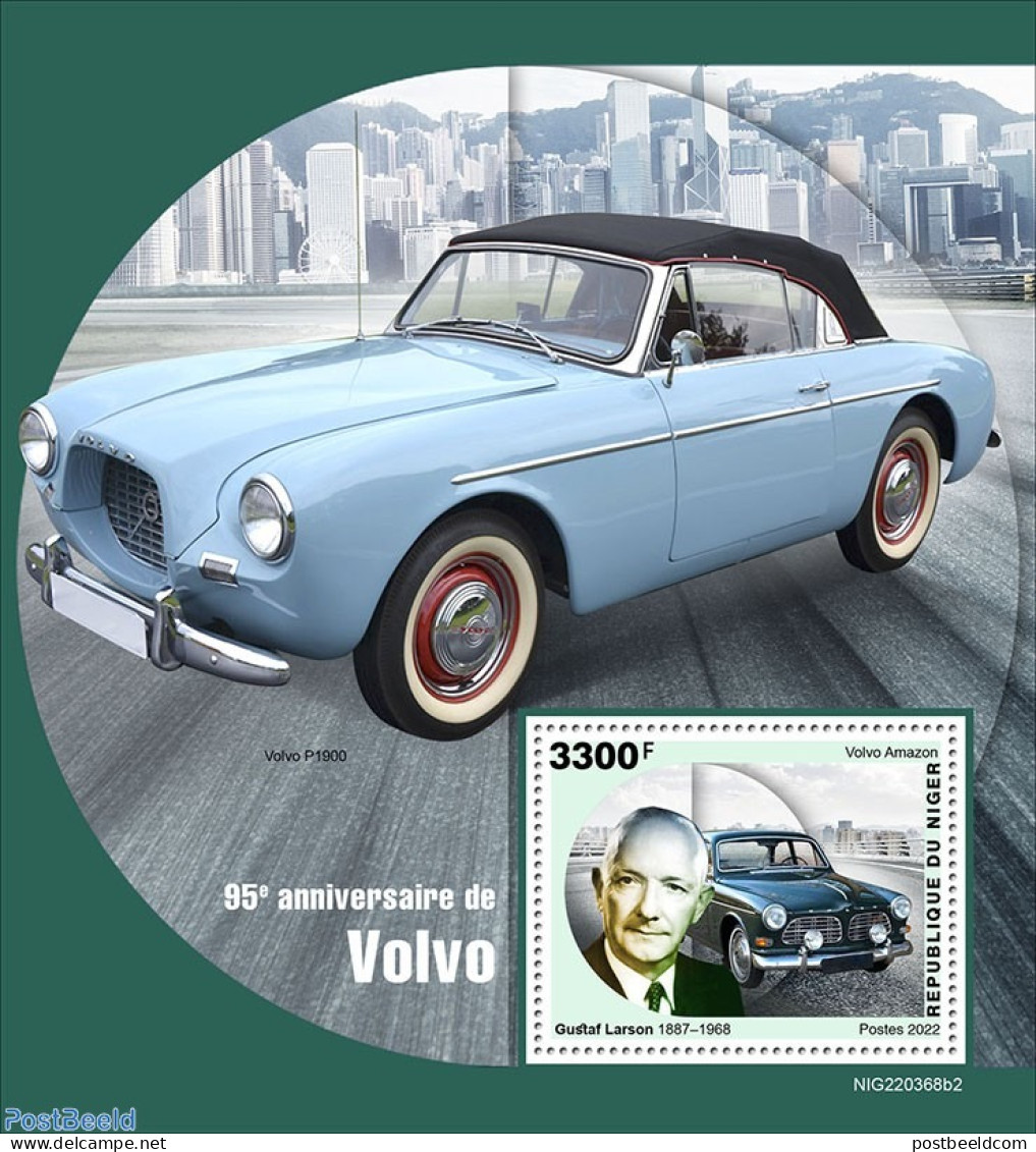 Niger 2022 95th Anniversary Of Volvo, Mint NH, Transport - Automobiles - Autos