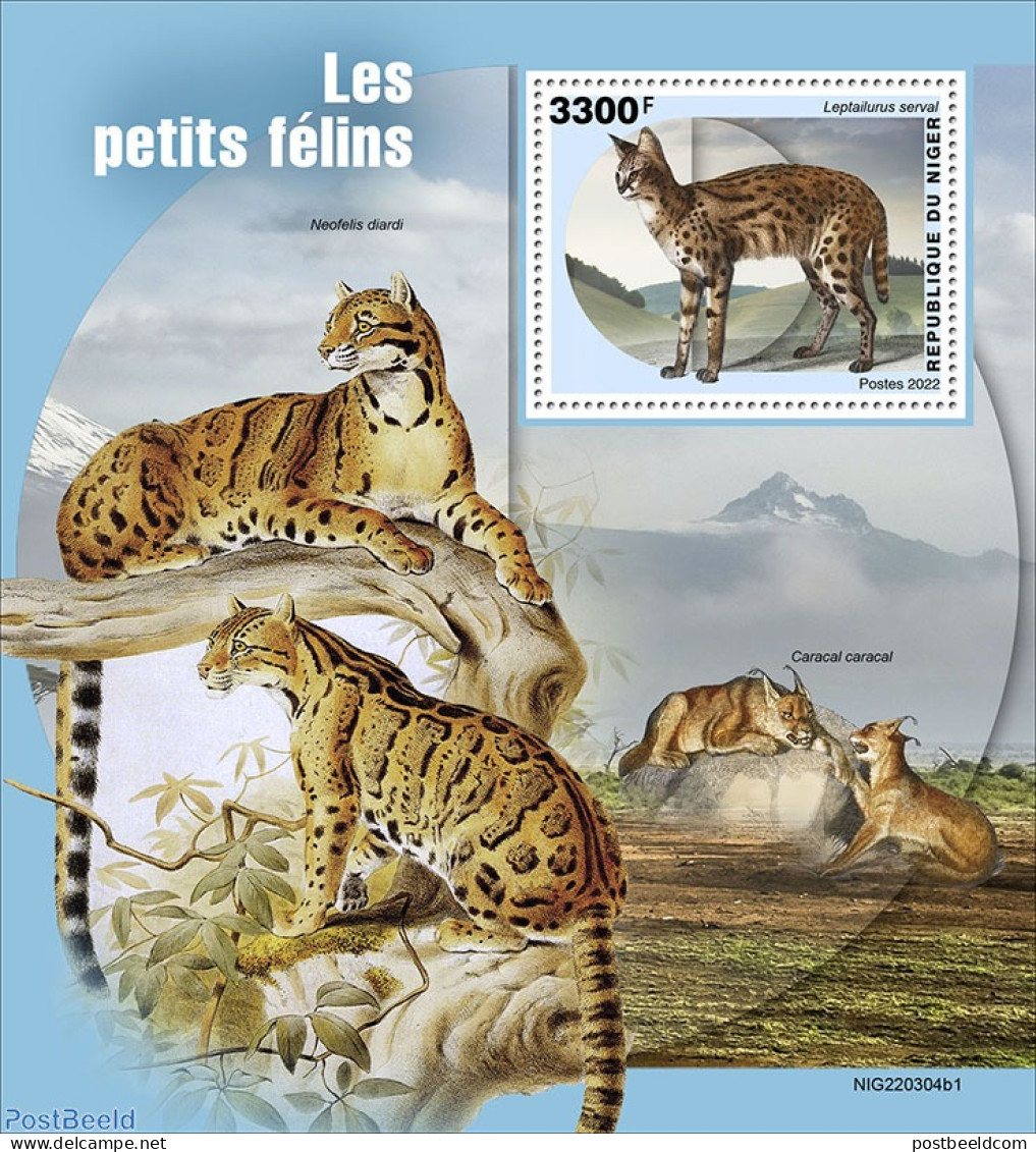Niger 2022 Small Felines, Mint NH, Nature - Cat Family - Níger (1960-...)