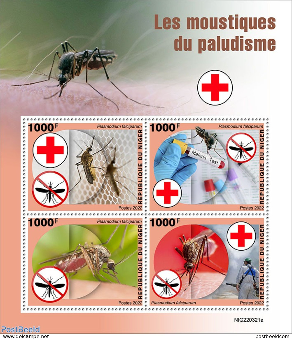 Niger 2022 Malaria Mosquitoes, Mint NH, Health - Nature - Insects - Níger (1960-...)