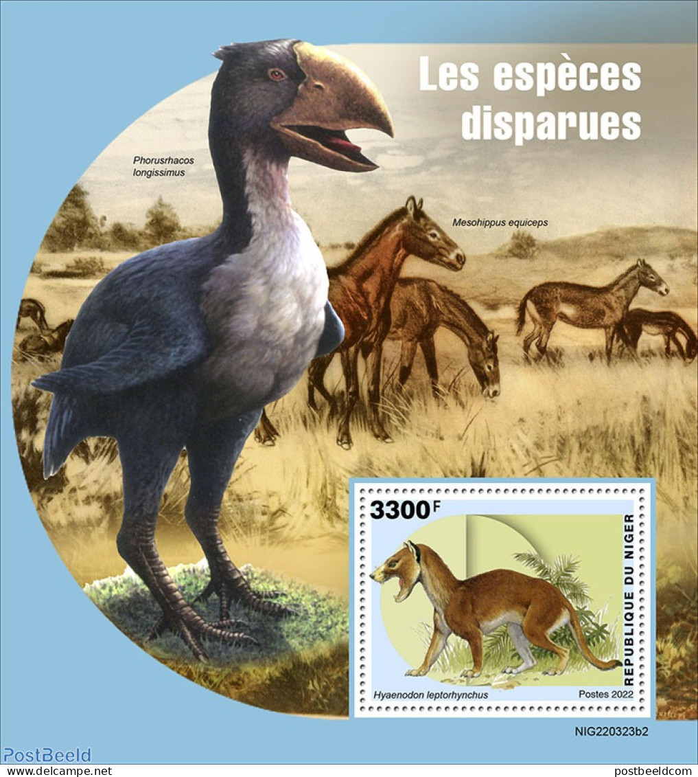 Niger 2022 Extinct Animals, Mint NH, Nature - Prehistoric Animals - Prehistorics