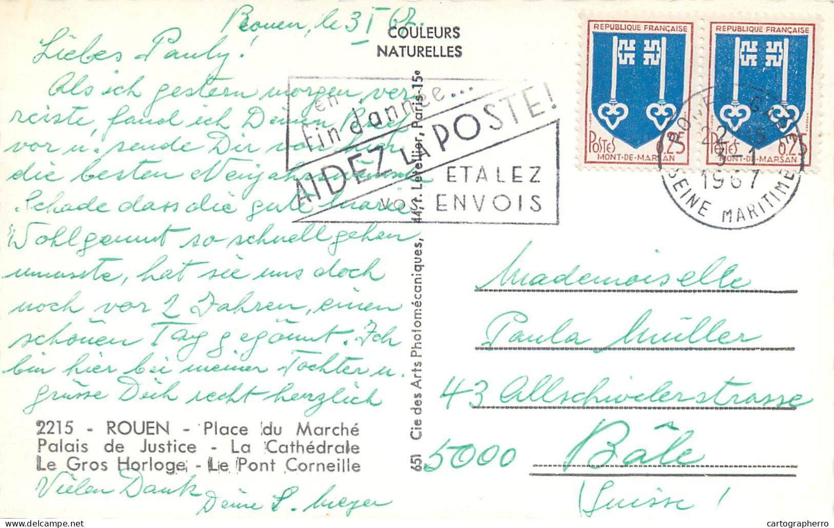 Postcard France Souvenir De Rouen - Altri & Non Classificati