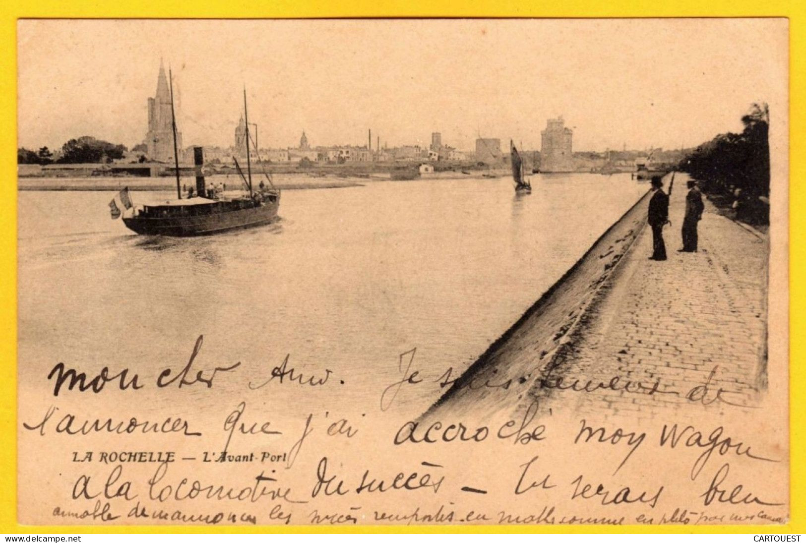 CPA LA ROCHELLE L' Avant Port 1903 Précurseur - La Rochelle