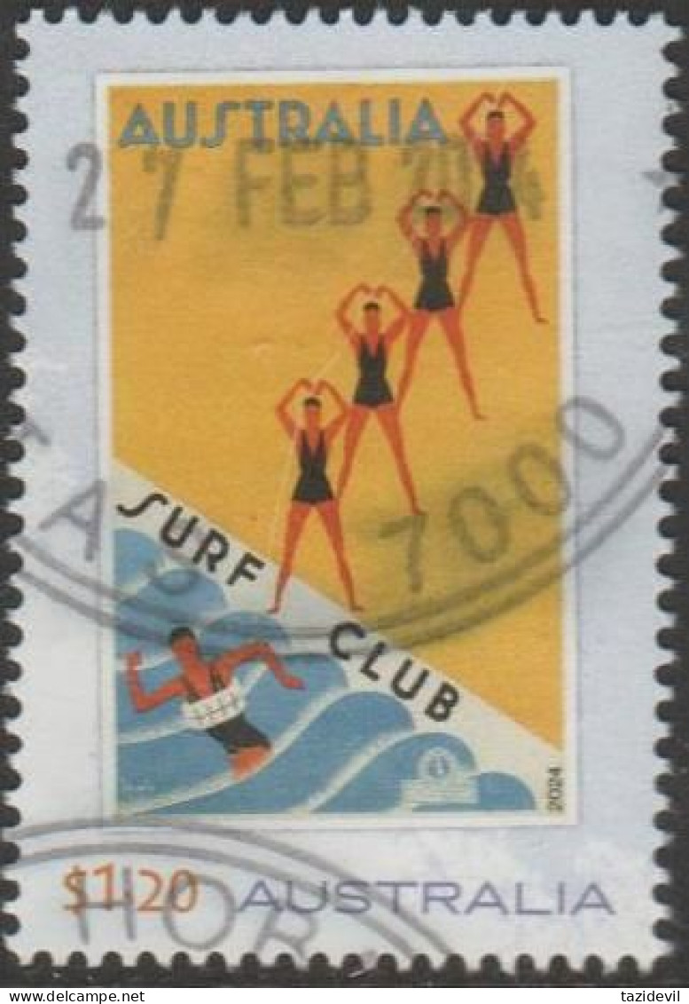 AUSTRALIA - USED 2024 $1.20 Gert Sellheim Travel Posters - Surf Club - Oblitérés