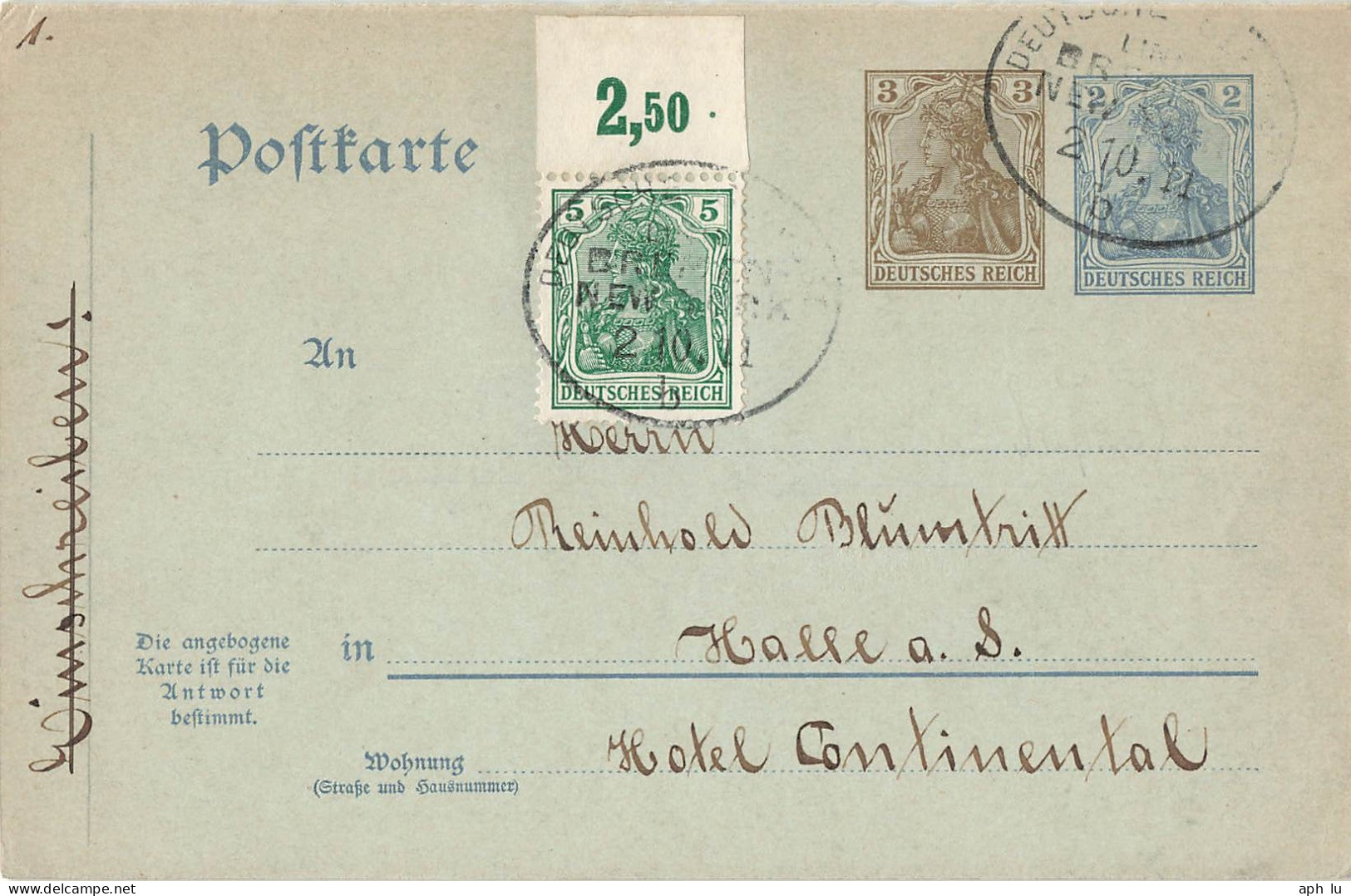 Deutsche Schiffspost Bremen-New York (ZA2504) - Storia Postale