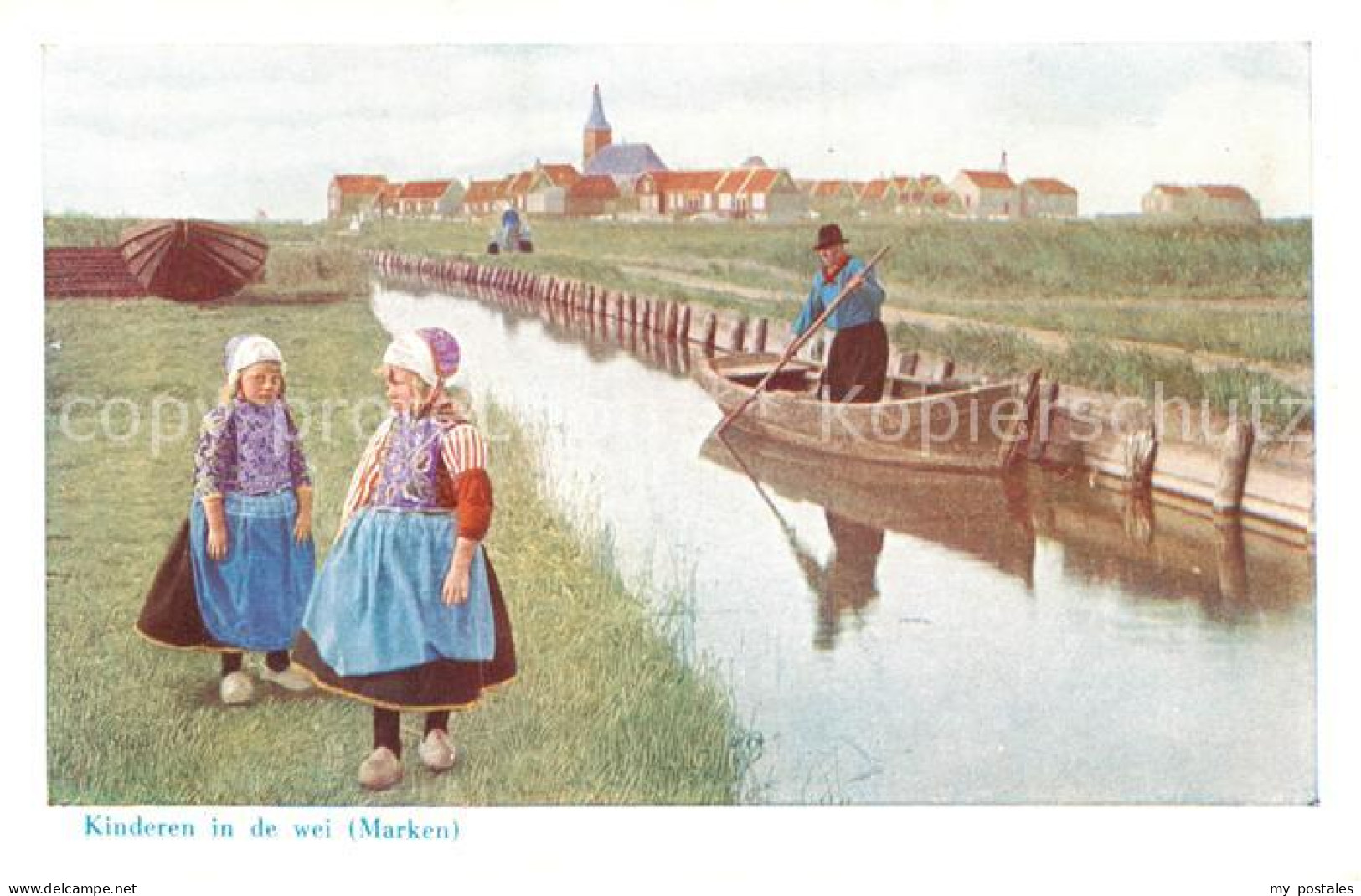 73793249 Marken Kinderen In De Wei Marken - Otros & Sin Clasificación