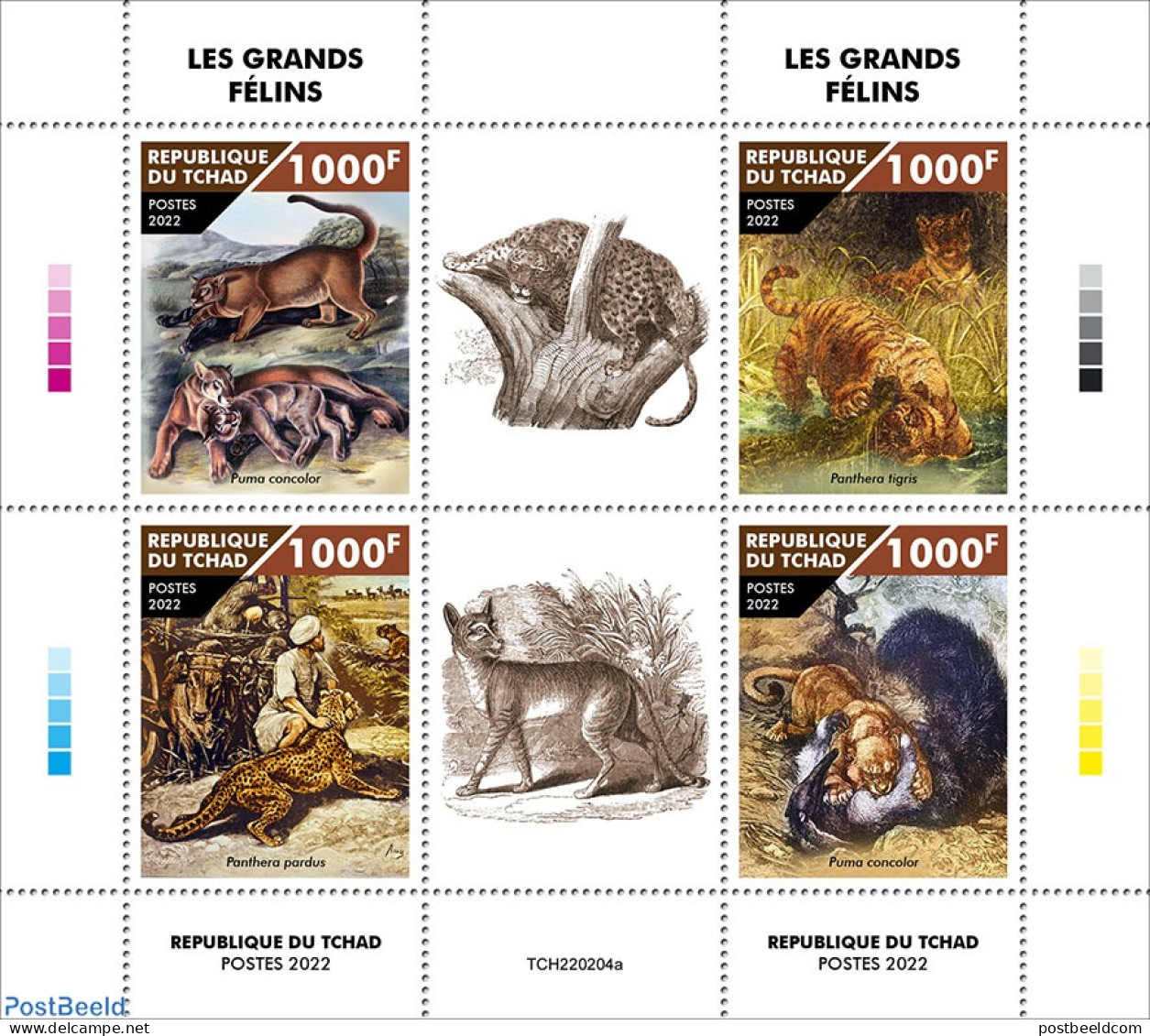 Chad 2022 Big Cats, Mint NH, Nature - Cat Family - Other & Unclassified