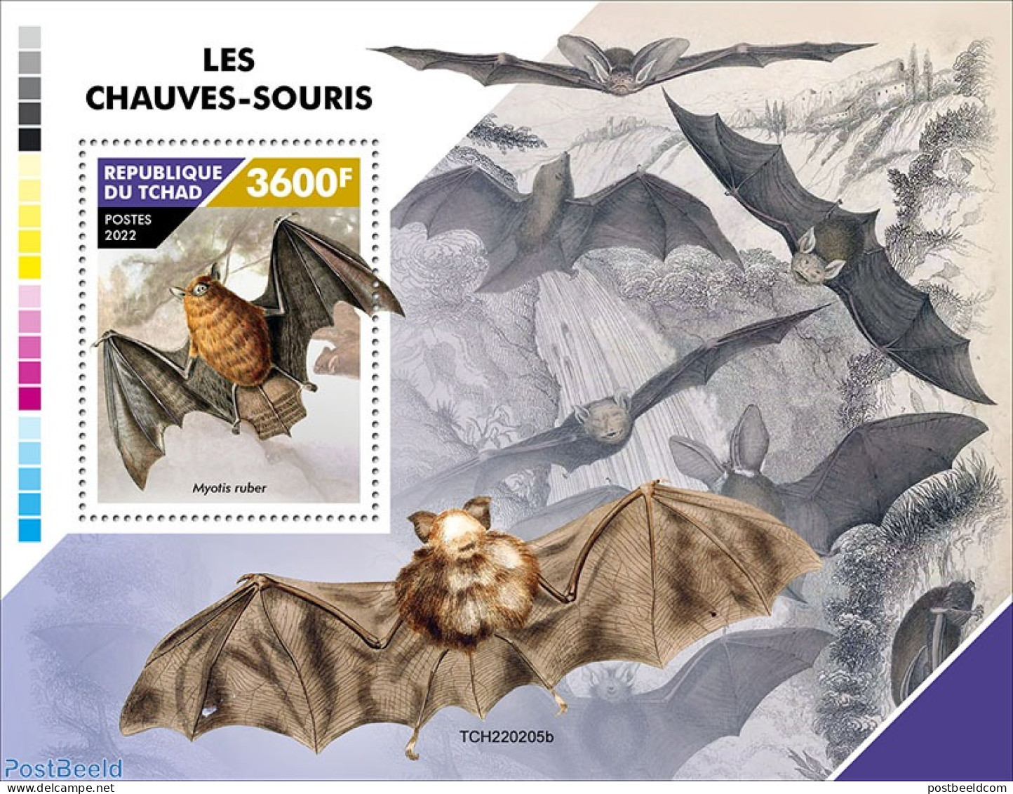 Chad 2022 Bats, Mint NH, Nature - Bats - Altri & Non Classificati