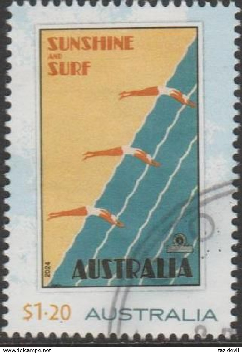 AUSTRALIA - USED 2024 $1.20 Gert Sellheim Travel Posters - Sunshine And Surf - Oblitérés