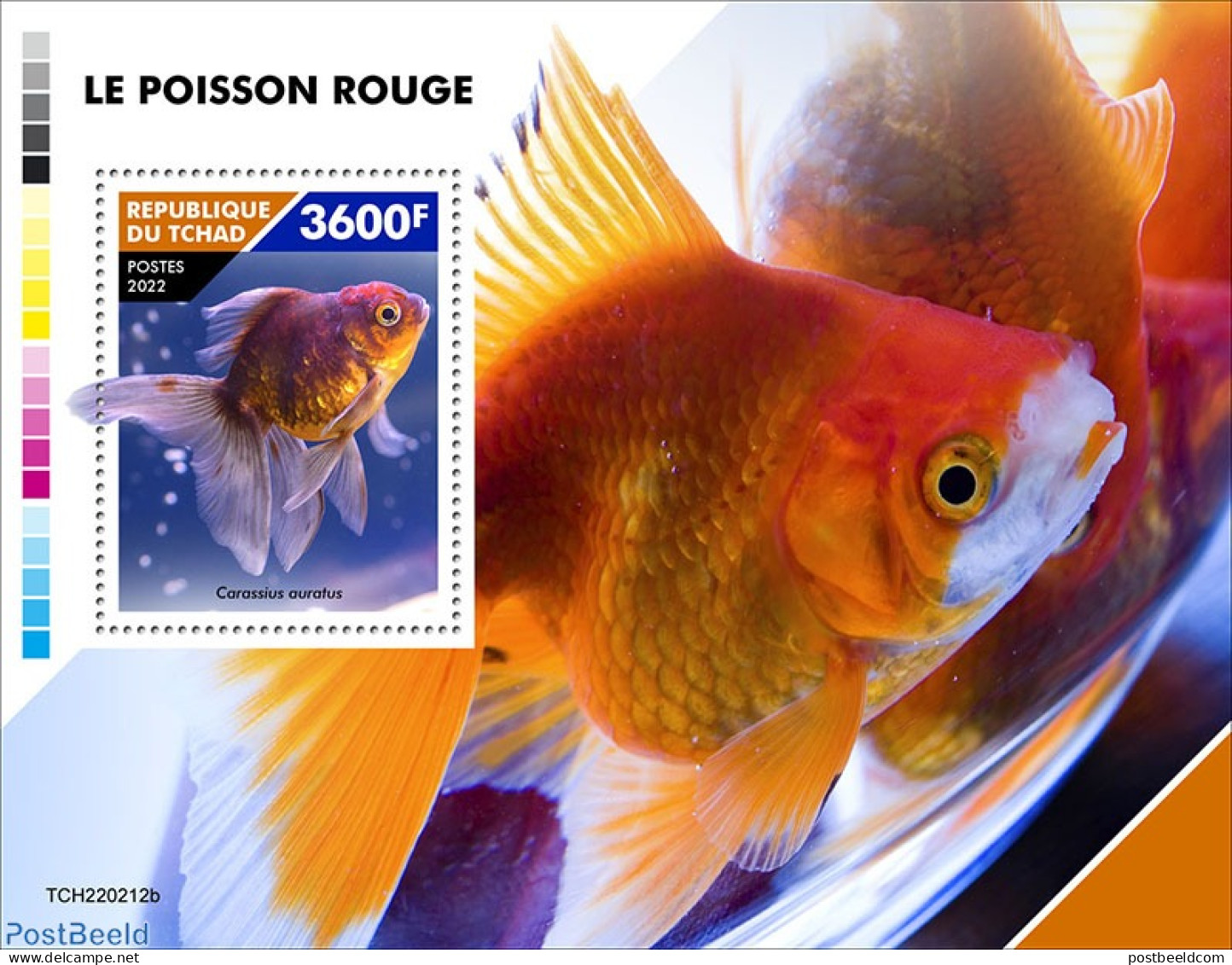 Chad 2022 Goldfish, Mint NH, Nature - Fish - Autres & Non Classés