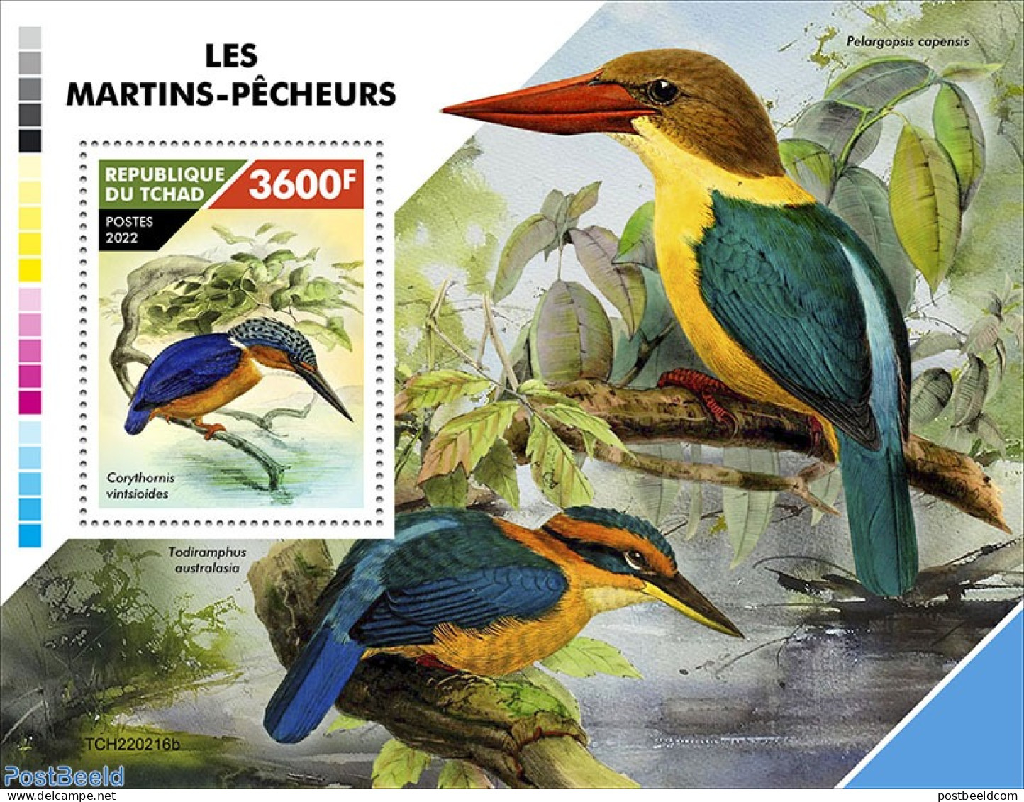 Chad 2022 Kingfishers, Mint NH, Nature - Kingfishers - Other & Unclassified