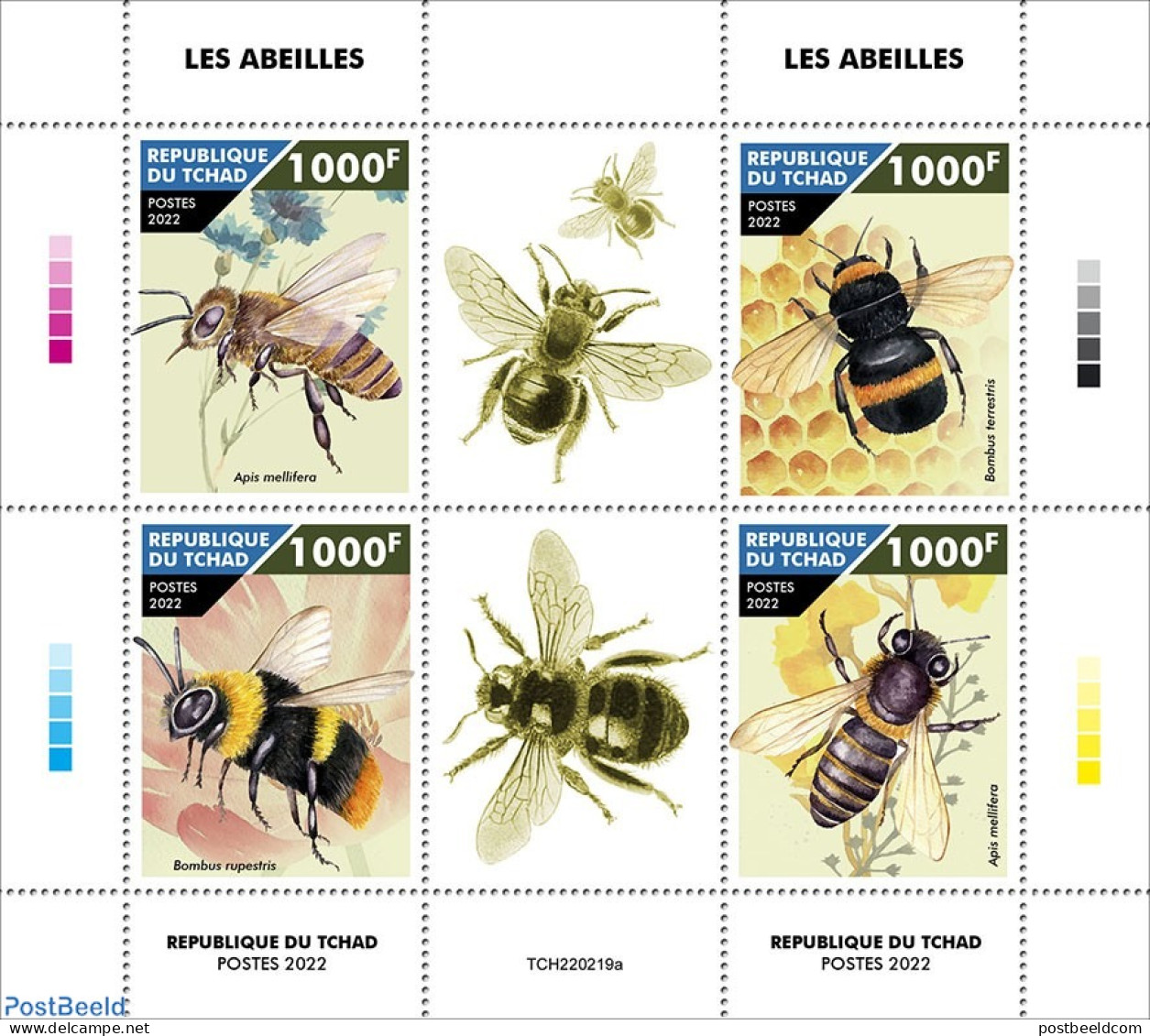 Chad 2022 Bees, Mint NH, Nature - Bees - Other & Unclassified
