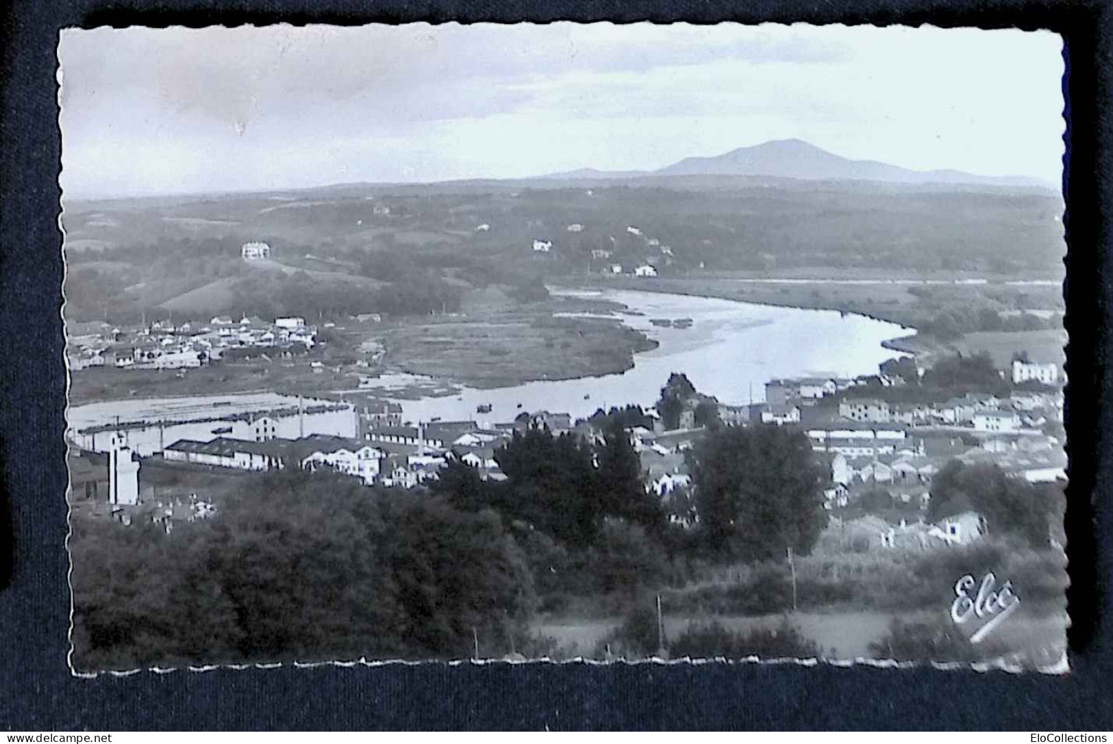 Cp, 64, Ciboure, Vue Sur La Nivelle Et Le Pays Basque Prise De La Tour De Bordagain, Voyagée 1956, Ed. L. Chatagneau - Ciboure