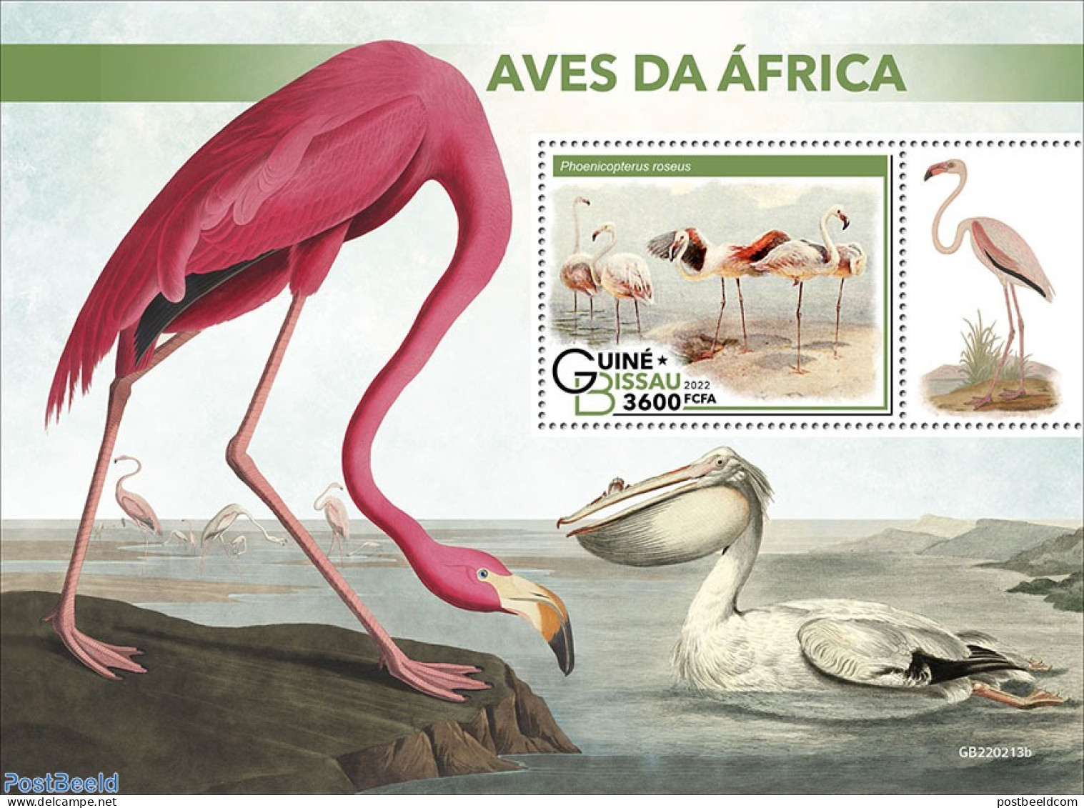Guinea Bissau 2022 Birds Of Africa, Mint NH, Nature - Birds - Flamingo - Guinée-Bissau