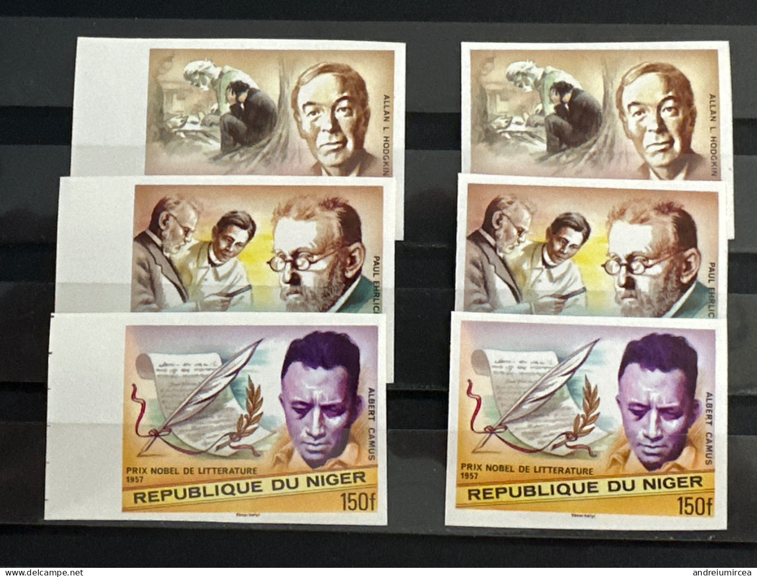 1977 MNH Lot Nobel Prize Winners Imperforated - Níger (1960-...)