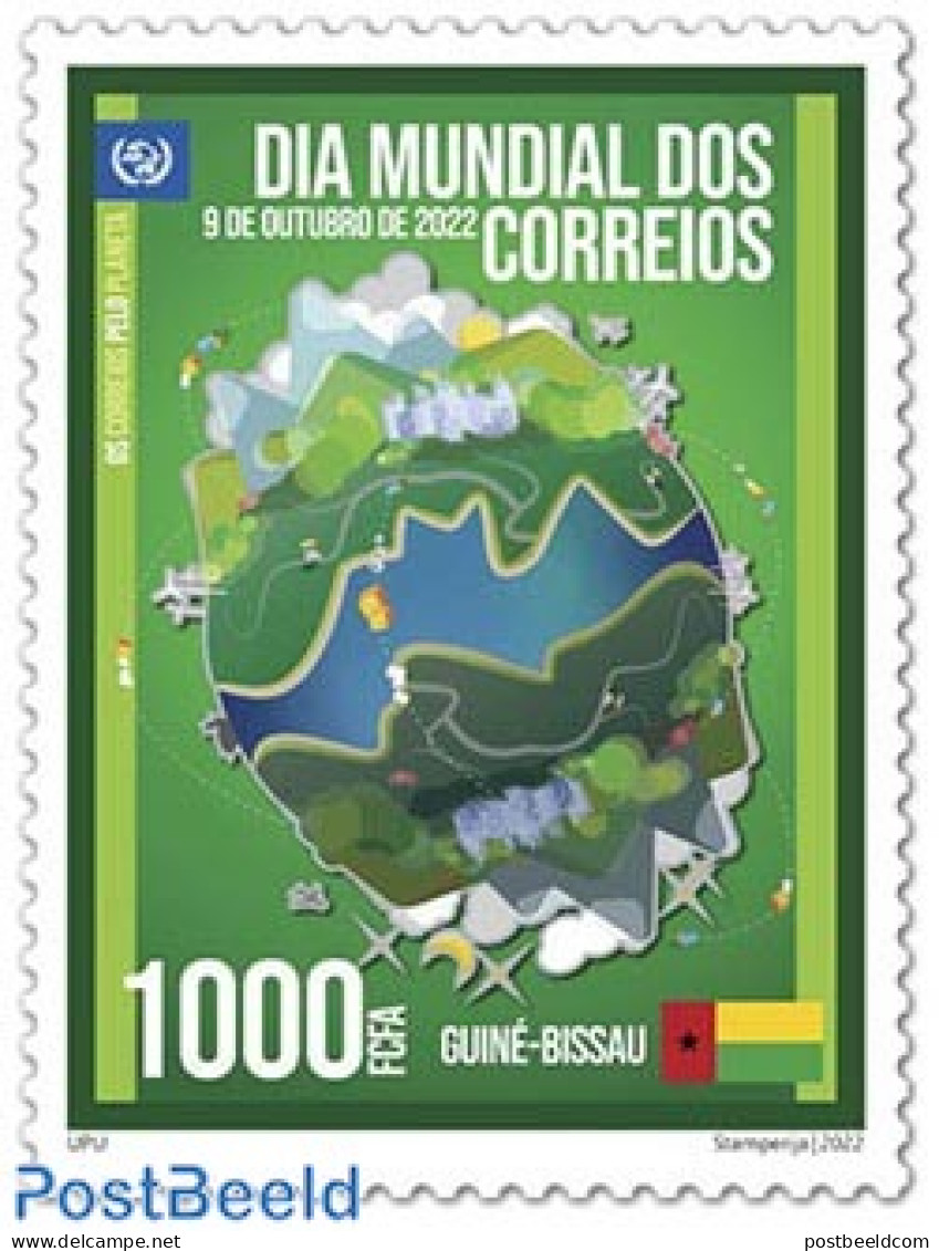 Guinea Bissau 2022 World Post Day, Mint NH, Post - Post