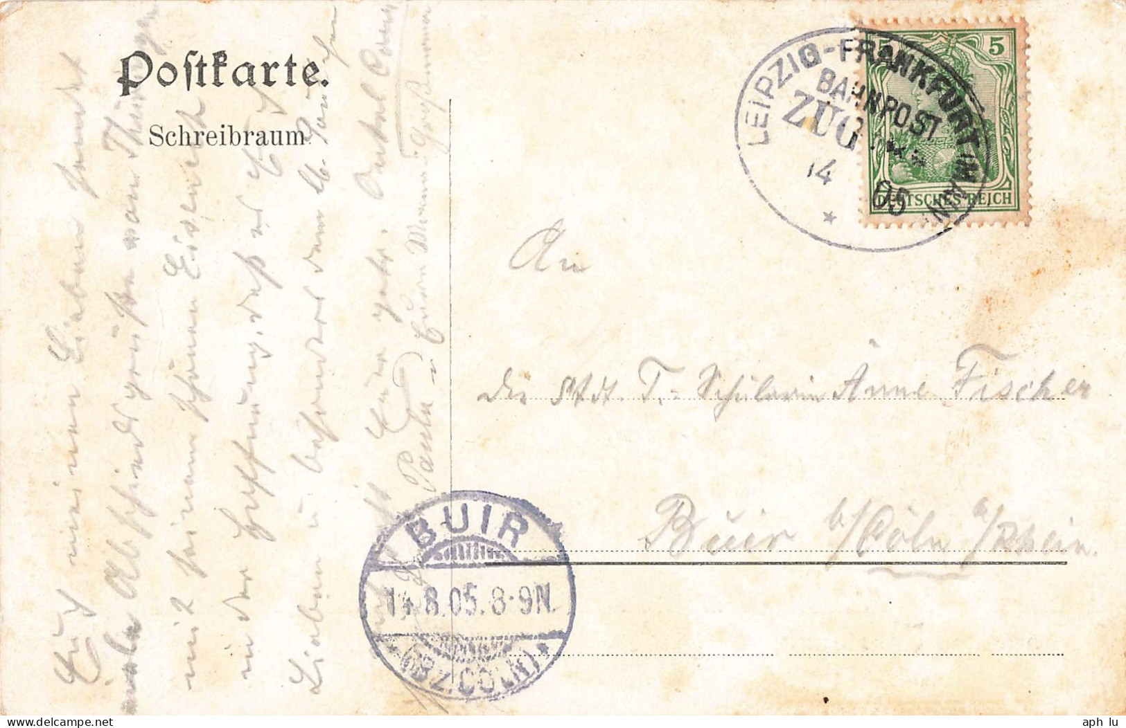 Bahnpost (Ambulant; R.P.O./T.P.O.) Leipzig-Frankfurt (Main) (ZA2507) - Storia Postale