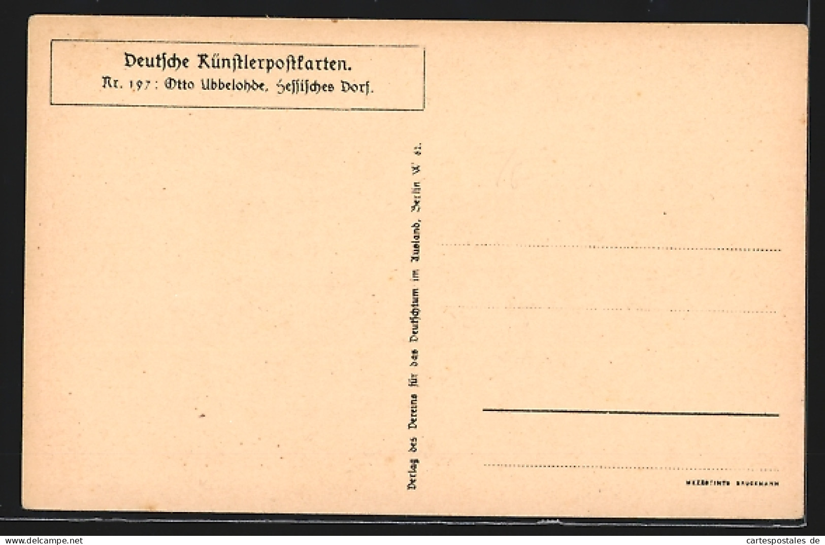 Künstler-AK Otto Ubbelohde: Hessisches Dorf Mit Bäumen  - Ubbelohde, Otto