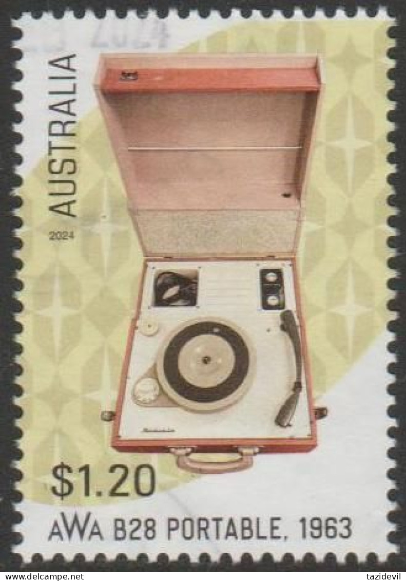 AUSTRALIA - USED 2024 $1.20 Retro Radio - AWA B28 Portale 1963 - Gebruikt