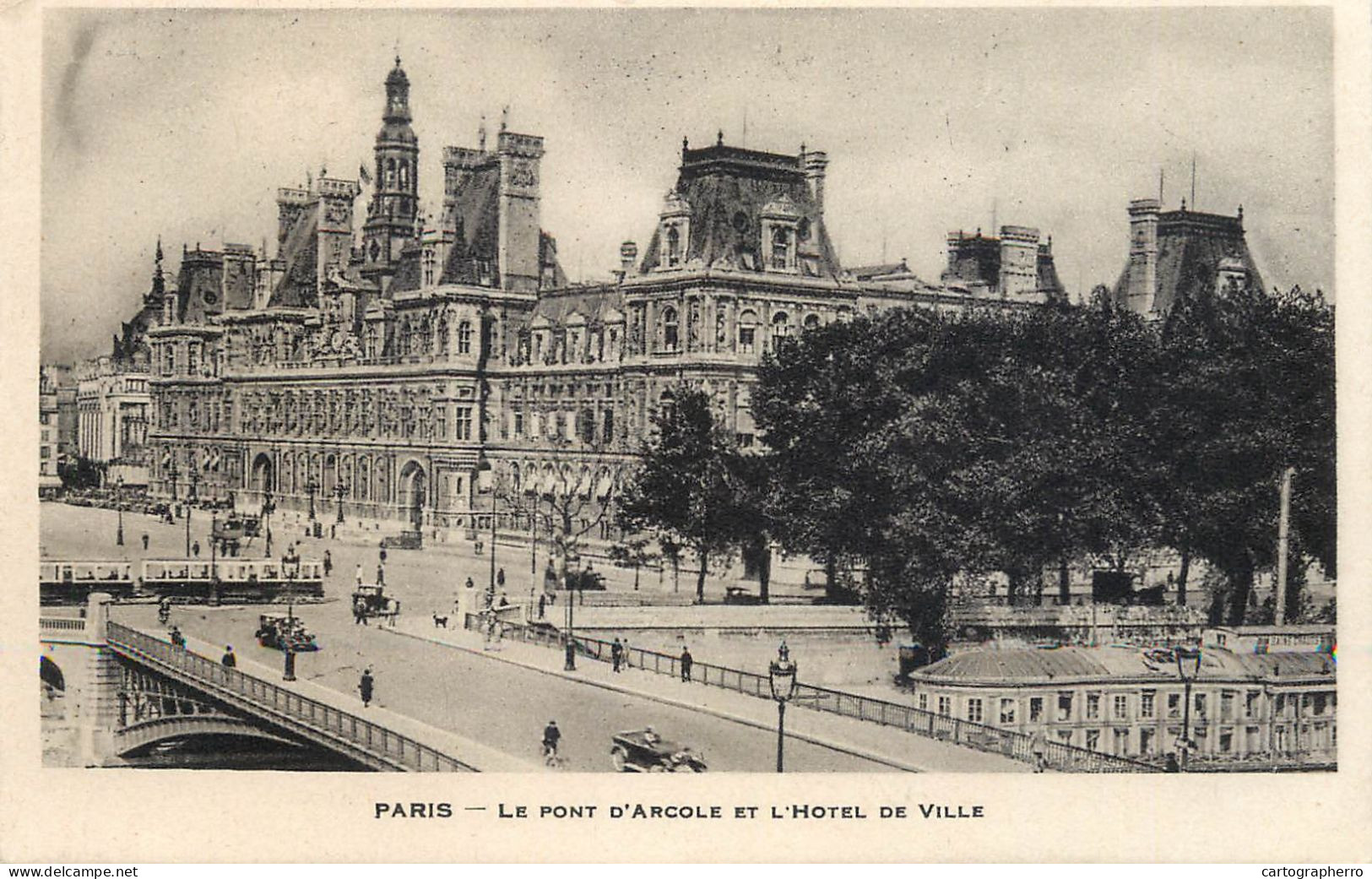 Postcard France Paris Le Pont D'Arcole - Otros Monumentos