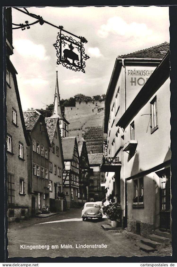 AK Klingenberg Am Main, Lindenstrasse Mit Hotel Fränkischer Hof  - Other & Unclassified