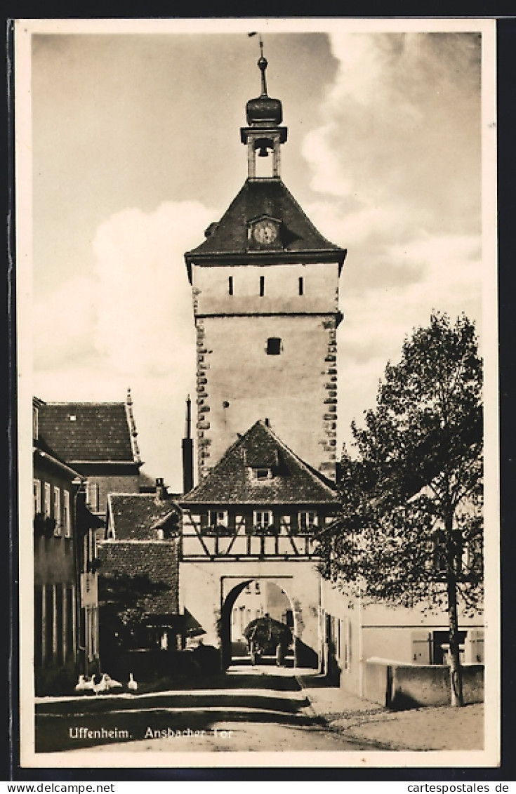 AK Uffenheim, Blick Zum Ansbacher Tor  - Ansbach